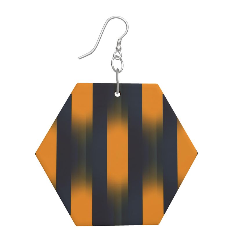 Wooden Earrings Geometric Shapes